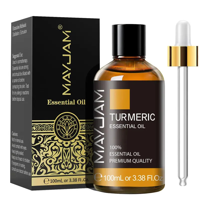 MAYJAM 100 ml Turmeric Essential Oil – Pure Aromatherapy, Diffuser & DIY Beauty