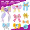 ONE TO FOUR Hair Bow Making Kit for Girls - DIY Fashion Bows for Kids -