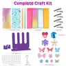 ONE TO FOUR Hair Bow Making Kit for Girls - DIY Fashion Bows for Kids -