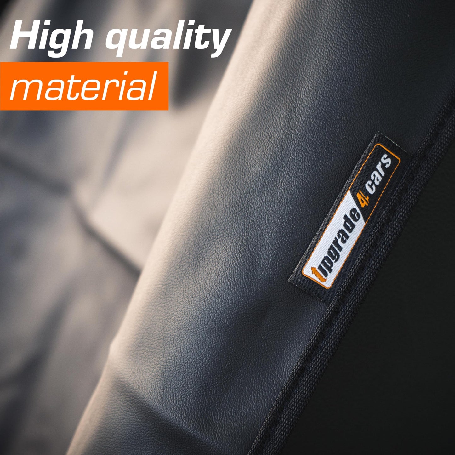 Waterproof Car Seat Cover Universal Heavy Duty Faux Leather Front Seat Protector - Artificial Leather W3