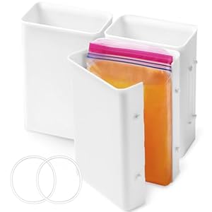 Lifewit Freezer Soup Containers 3 Pack, 4 Cup Silicone Meal Prep Storage Mold