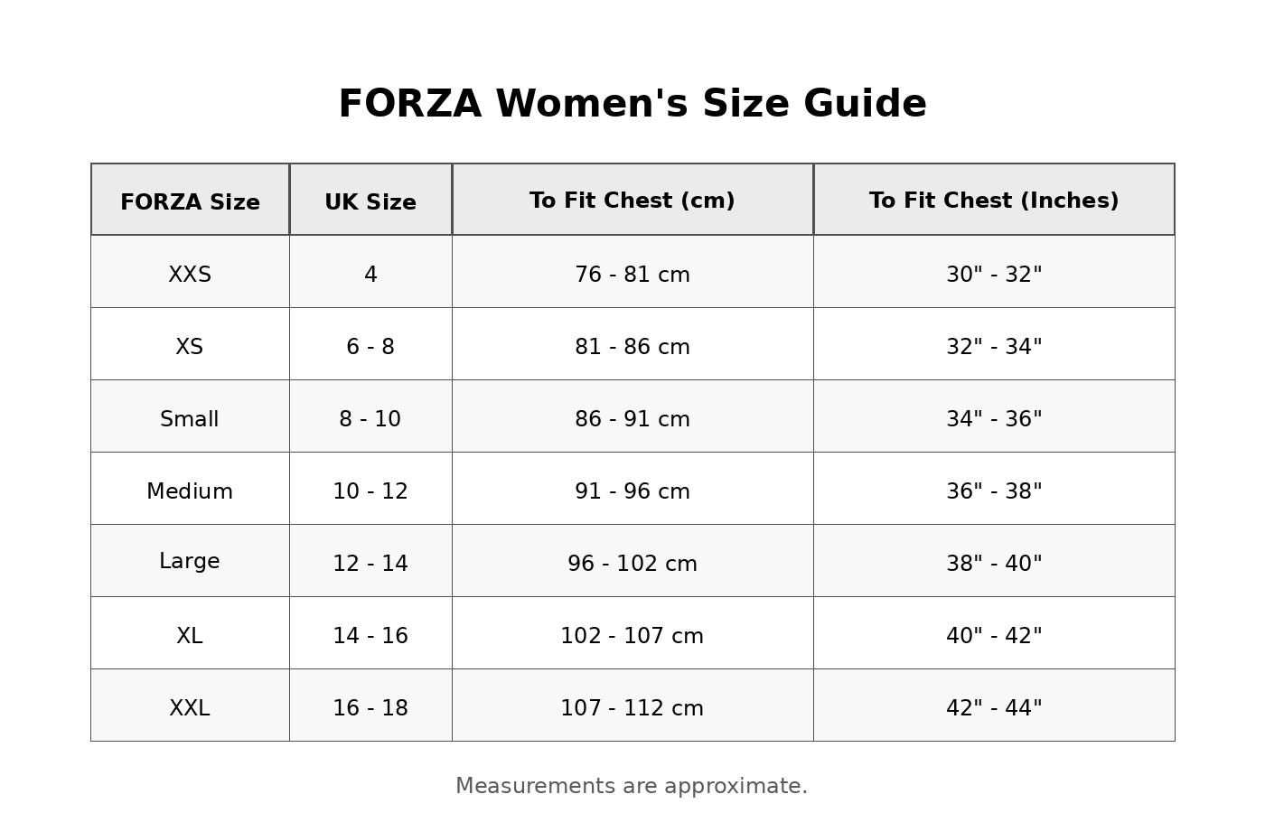 Forza Women's Training Shirt Large