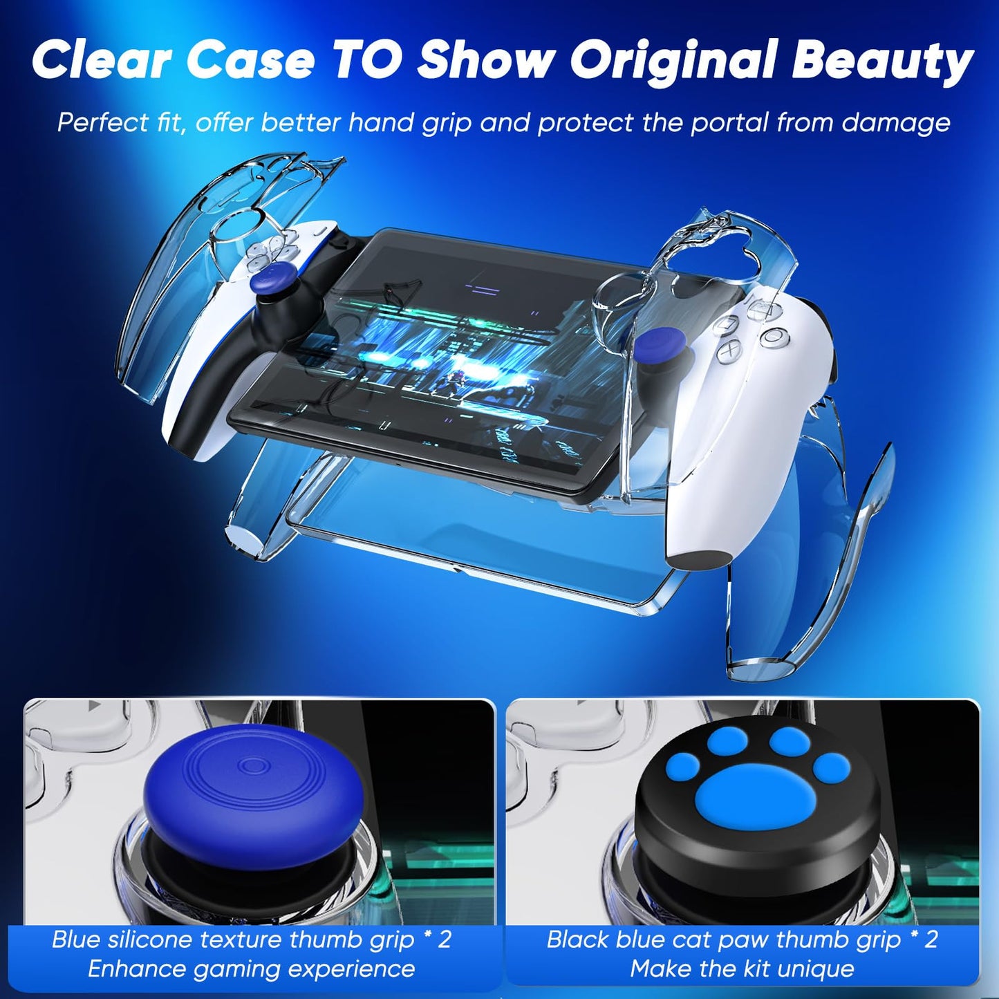 12 In 1 Accessories Set for PlayStation Portal with Hard Carry Case