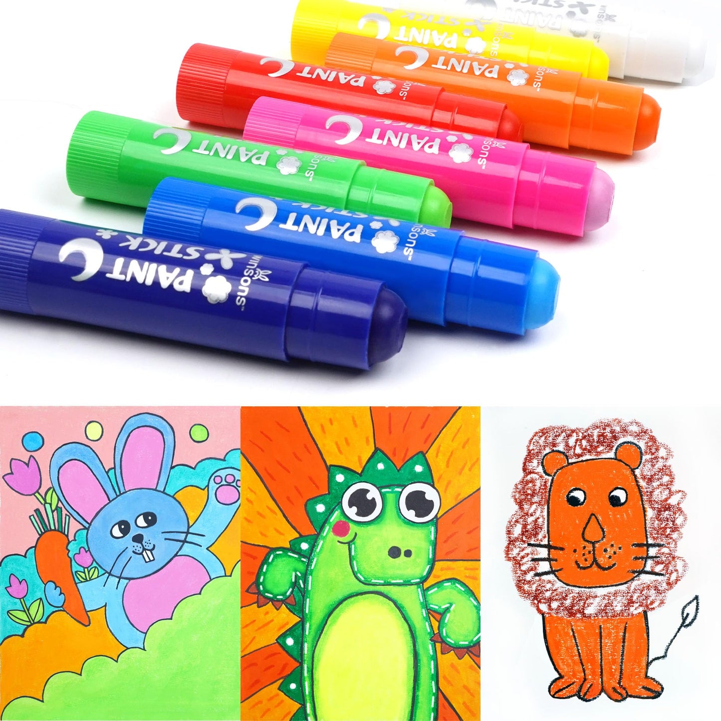 Tempera Paint Sticks,36 Vibrant Colours Washable Paint Sticks For Kids, Quick Drying