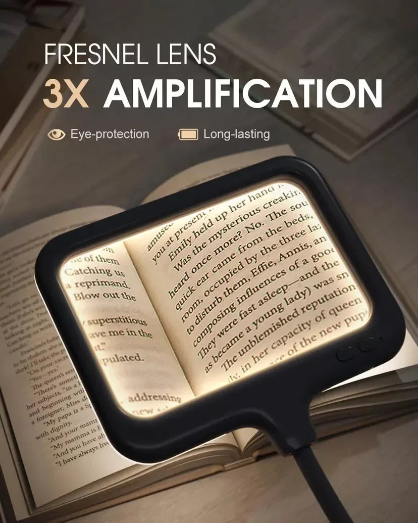 Wearable Magnifying Glass with Light Hands Free