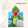 TranquilBeauty Alligator Kids Beach Cover Up Swimming Towel - Poncho Hooded Swim Towels