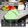 Flendy Foldable Air Fryer Silicone Liners 2 Pcs - Reusable, Extra Strong
