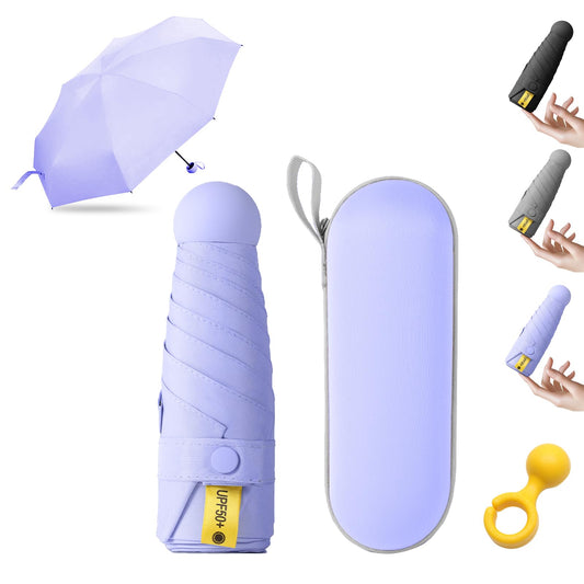KunpengZen Mini Foldable Travel Umbrella – Compact, Windproof, UV‑Protection