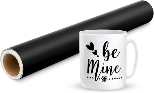 Prime 11 Ft Matte Black Permanent Vinyl Roll – Waterproof Cricut Silhouette Cut