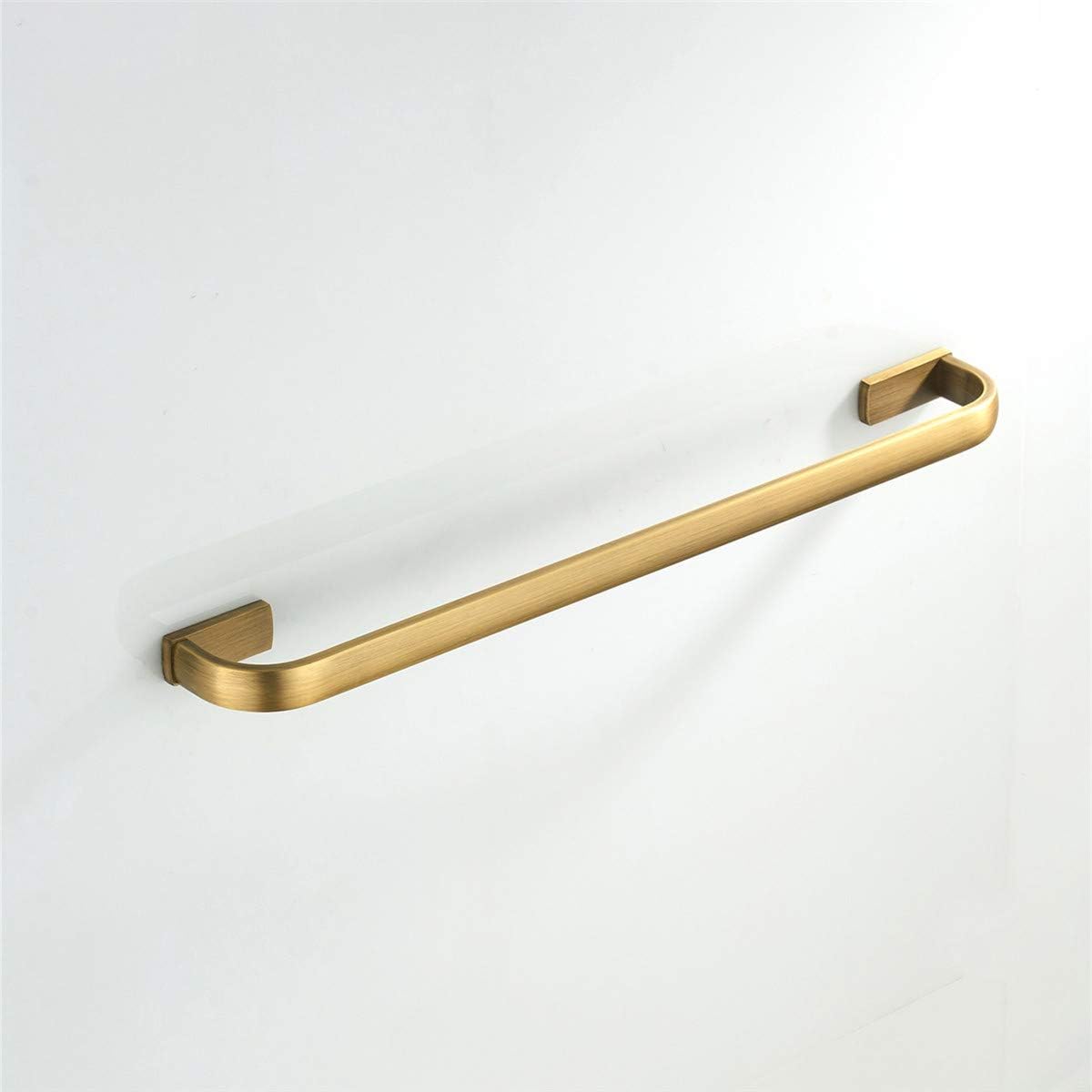 Premium Flybath Brushed Brass Towel Rail Bar 57cm Antique