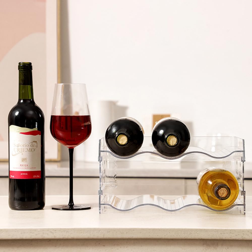 Bottle Drying Rack Free Standing Organiser 6 Bottles Kitchen Holder