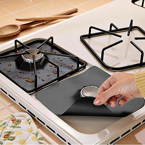 Gas Hob Protector Liners 8 Pack Reusable Stove Mats Non Stick