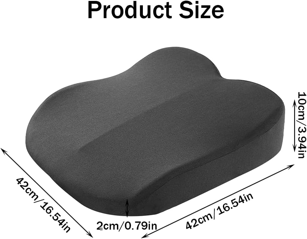 Memory Foam Car Seat Cushion Booster – Comfort & Height Support