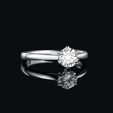 JewelryPalace 925 Sterling Silver CZ Engagement Promise Ring Women B0BXLZBD6S