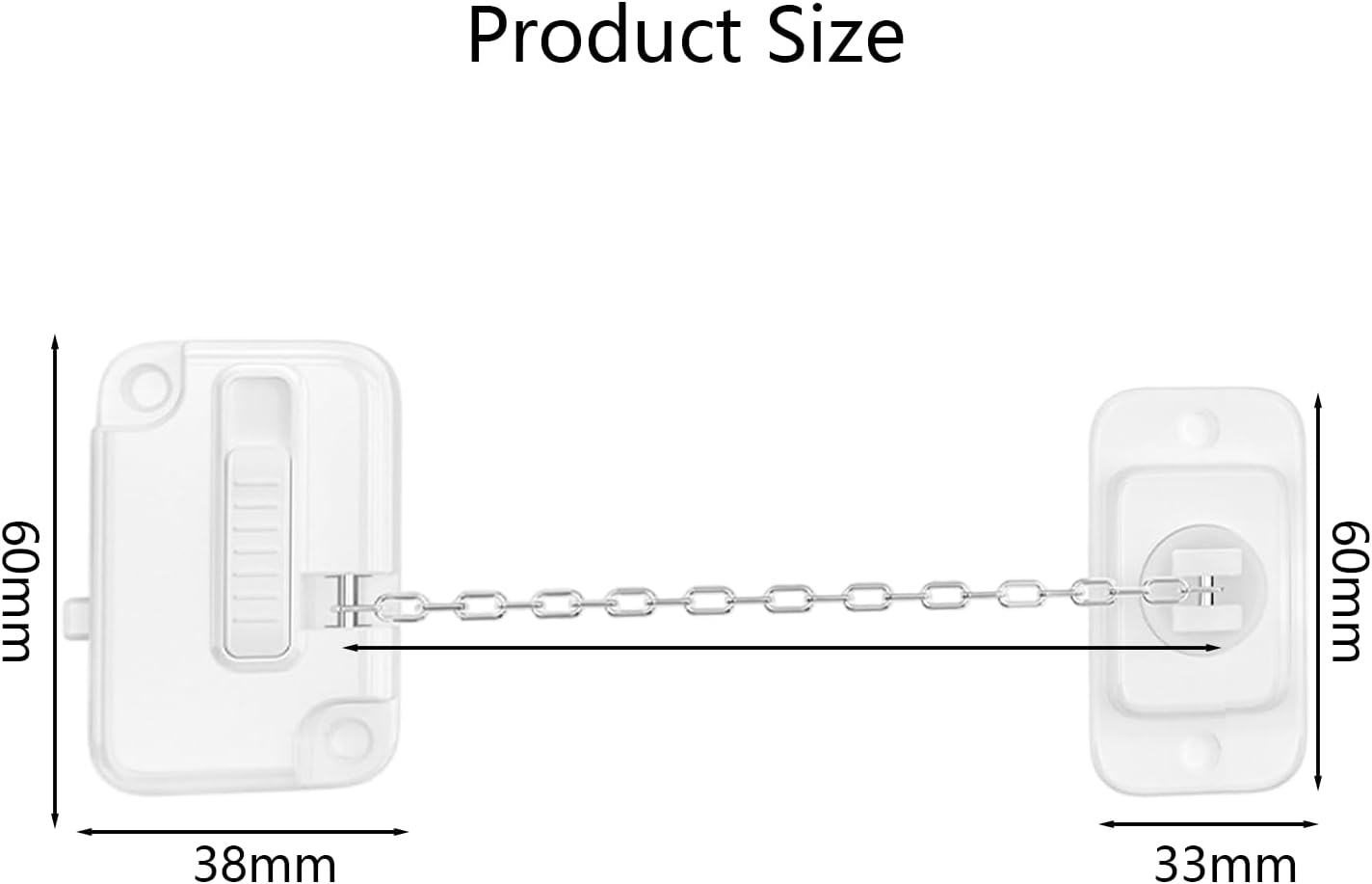 Adjustable Window Restrictor Lock Self Adhesive No Drill Security B0F84447Q8