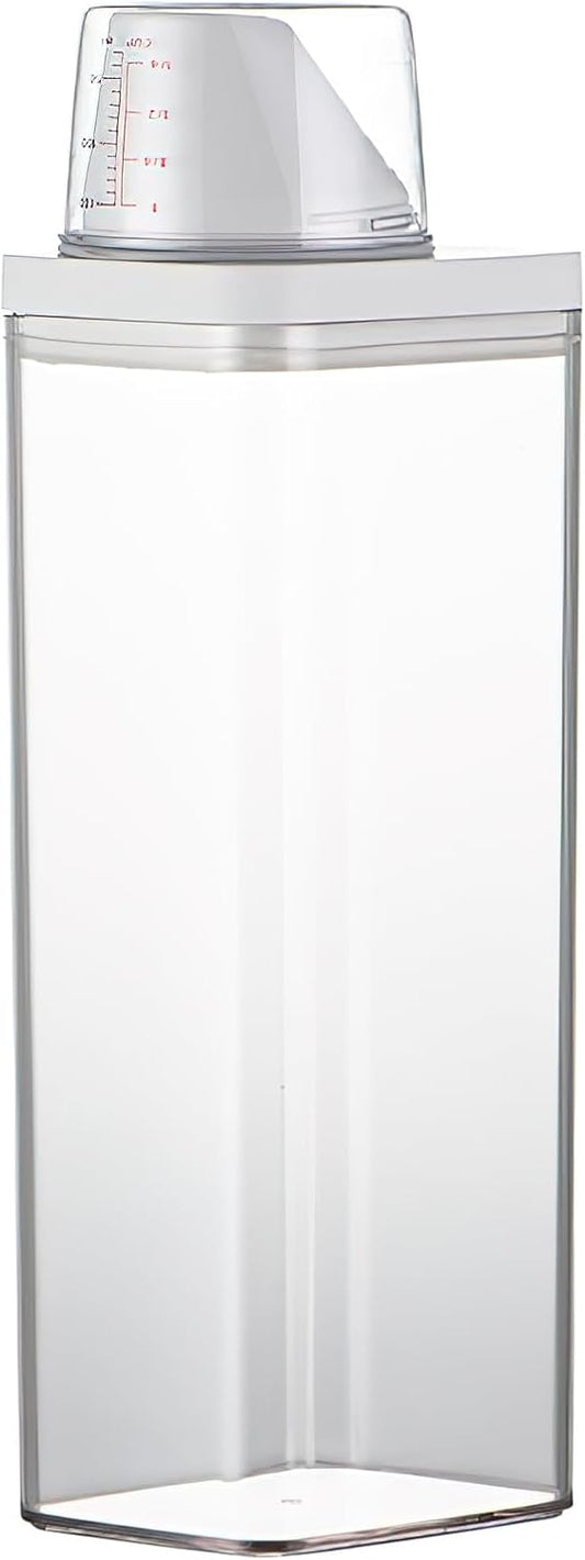 1900 ml Airtight Washing Powder & Food Storage Dispenser – Clear & Mess‑Free