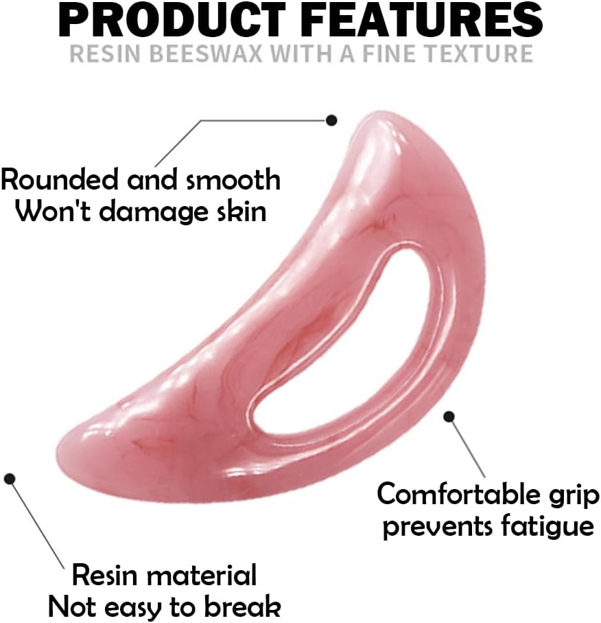 Large Pink Gua Sha Body Massage Tool Lymphatic Drainage Scraper