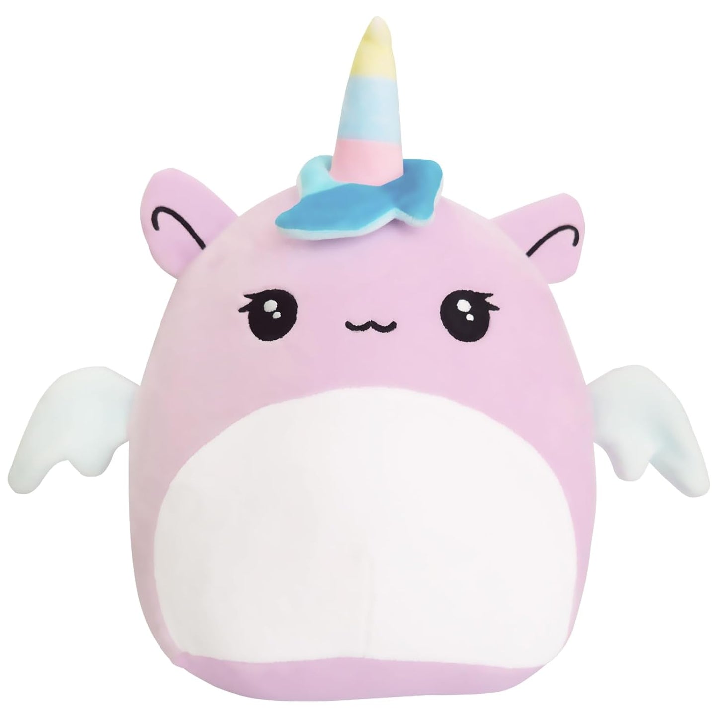 POPOYU 20cm Purple Unicorn Plush Pillow Toy Soft Cuddly Cushion