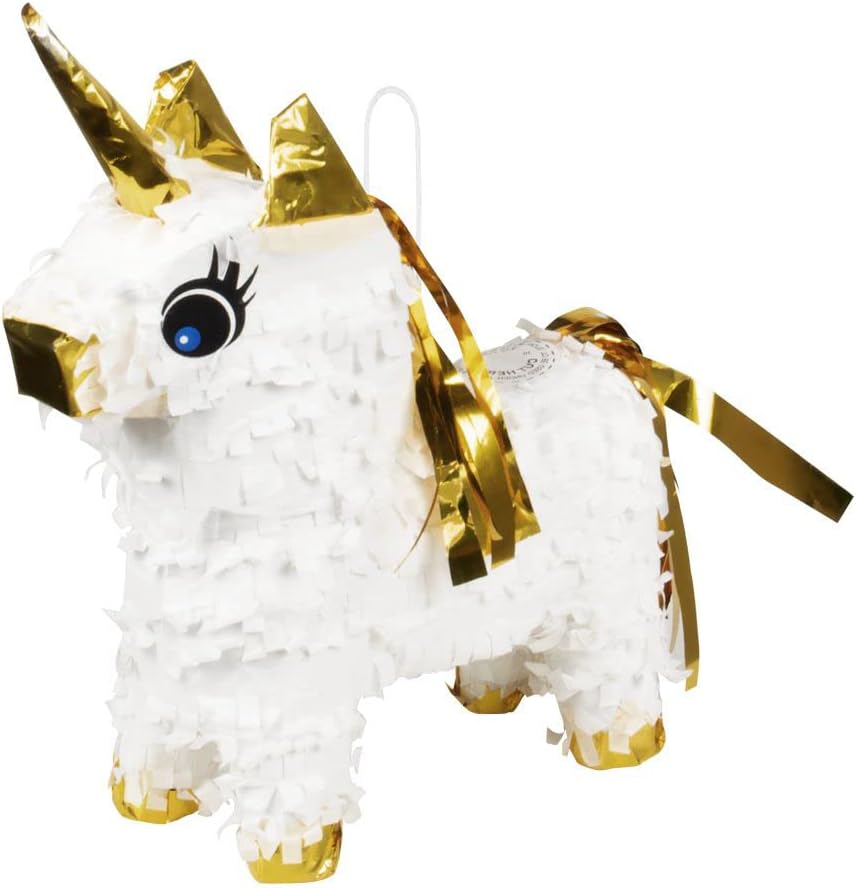 Mini Unicorn Pinata Party Decoration Kids Game Birthday Grey White