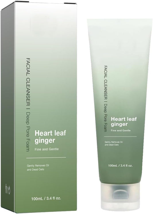 Heartleaf Pore Deep Cleanser – Salicylic & Hyaluronic Acid Foaming Facial Wash