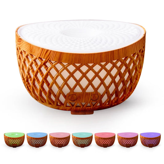 Gyxust 320ML Essential Oil Diffuser with 7 LED Lights & Auto Shut-Off