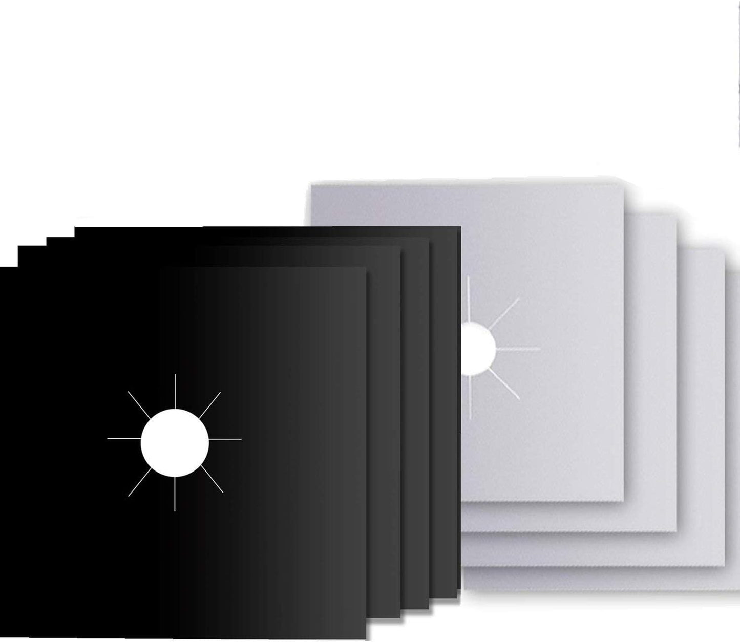 Gas Hob Protector Liners 8 Pack Reusable Stove Mats Non Stick