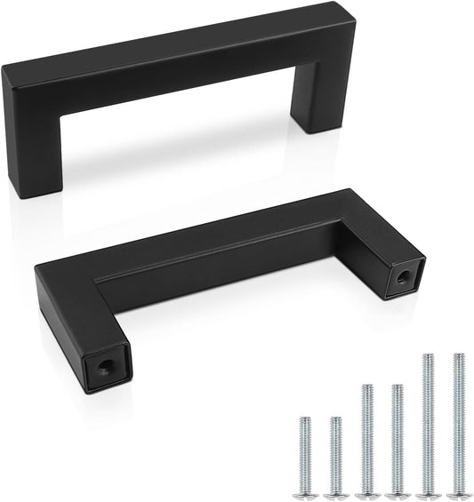 PinLin 20× Stainless Steel Cabinet Handles 76 mm Hole‑Centre, 12 mm – Modern