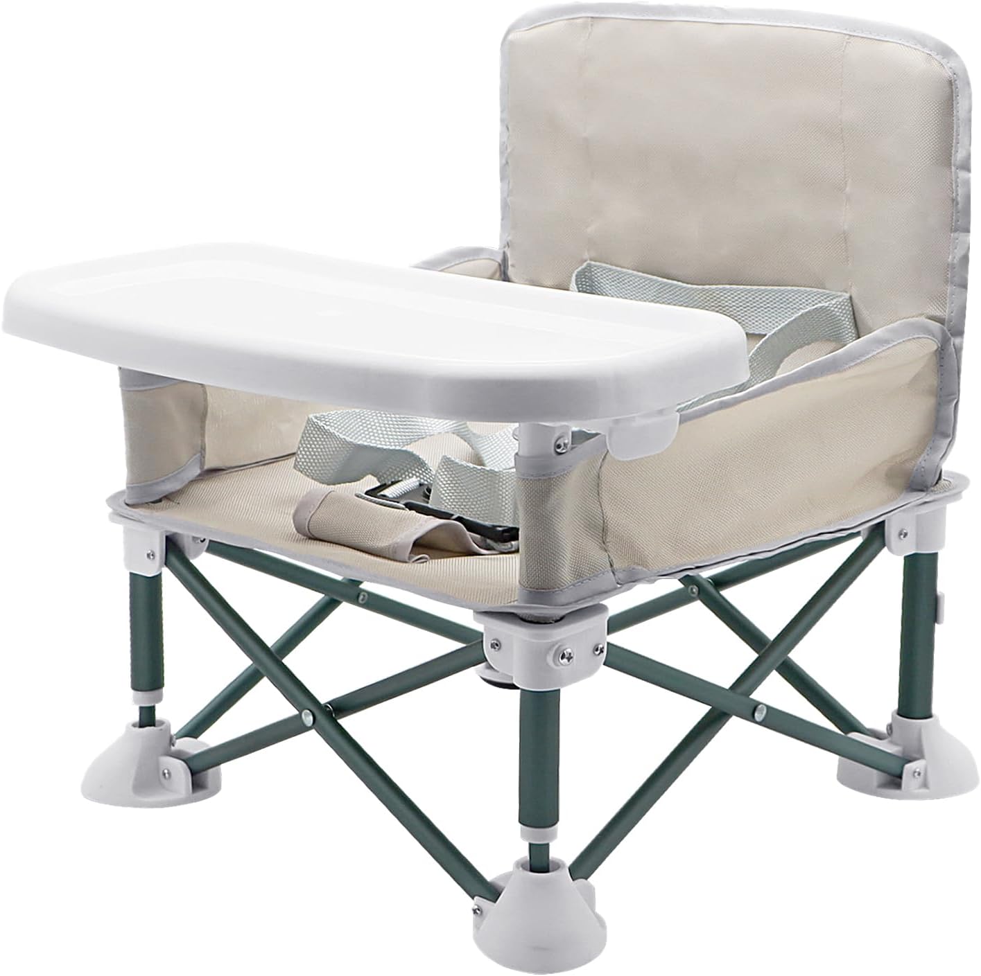 Portable Folding Baby Highchair with Tray Travel Booster Seat