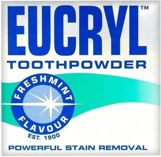 Eucryl Smokers’ Tooth Powder Freshmint 50 g (Pack of 6) – Anti-Stain Whitening