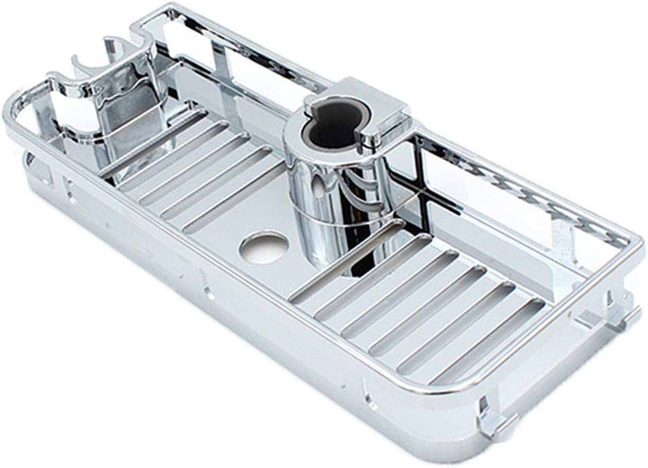 Ragyzity No Drill Hanging Shower Shelf Adjustable Bathroom Organiser