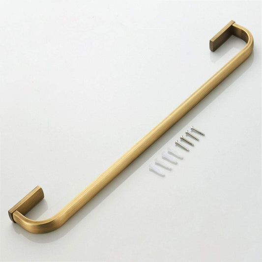Premium Flybath Brushed Brass Towel Rail Bar 57cm Antique