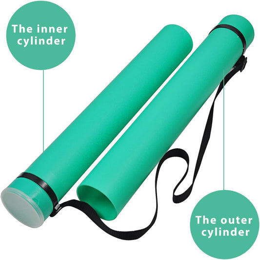 Extendable Document & Poster Tube Carrier with Strap