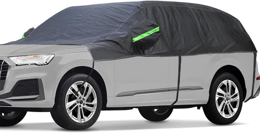 BEXITA Half Car Cover Waterproof for Windscreen & Rear – Snow, Frost & Rain Shield