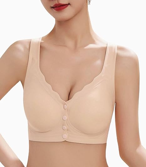 Wireless Post Surgery Bra 2pk Front Closure Seamless Support Comfort 3XL