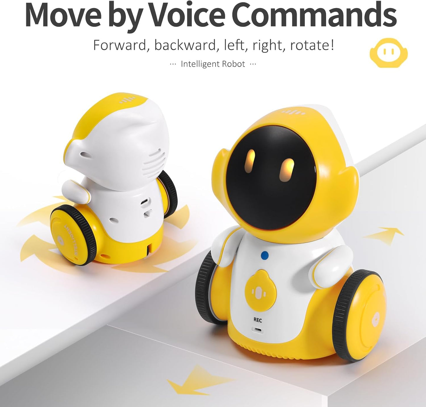 Interactive Robot Toy for Kids – Voice Control, Dance & Music (Rechargeable)