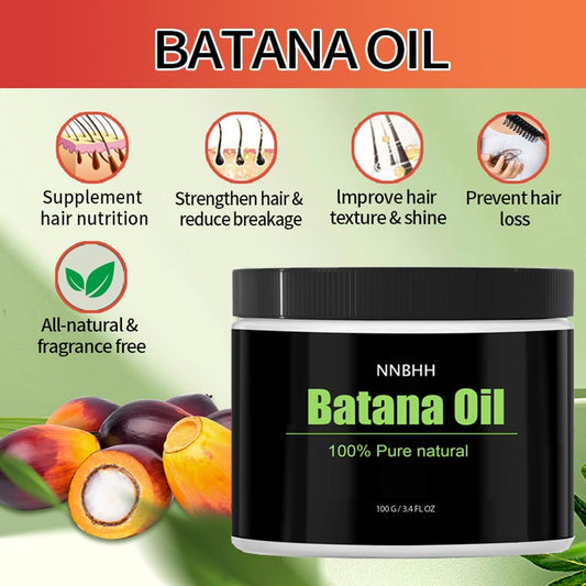NNBHH Batana Oil 100% Pure Organic Hair Growth & Repair Treatment – Natural Elixir