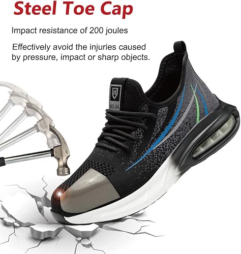 Fadezar Safety Trainers Steel Toe Work Shoes Anti Slip