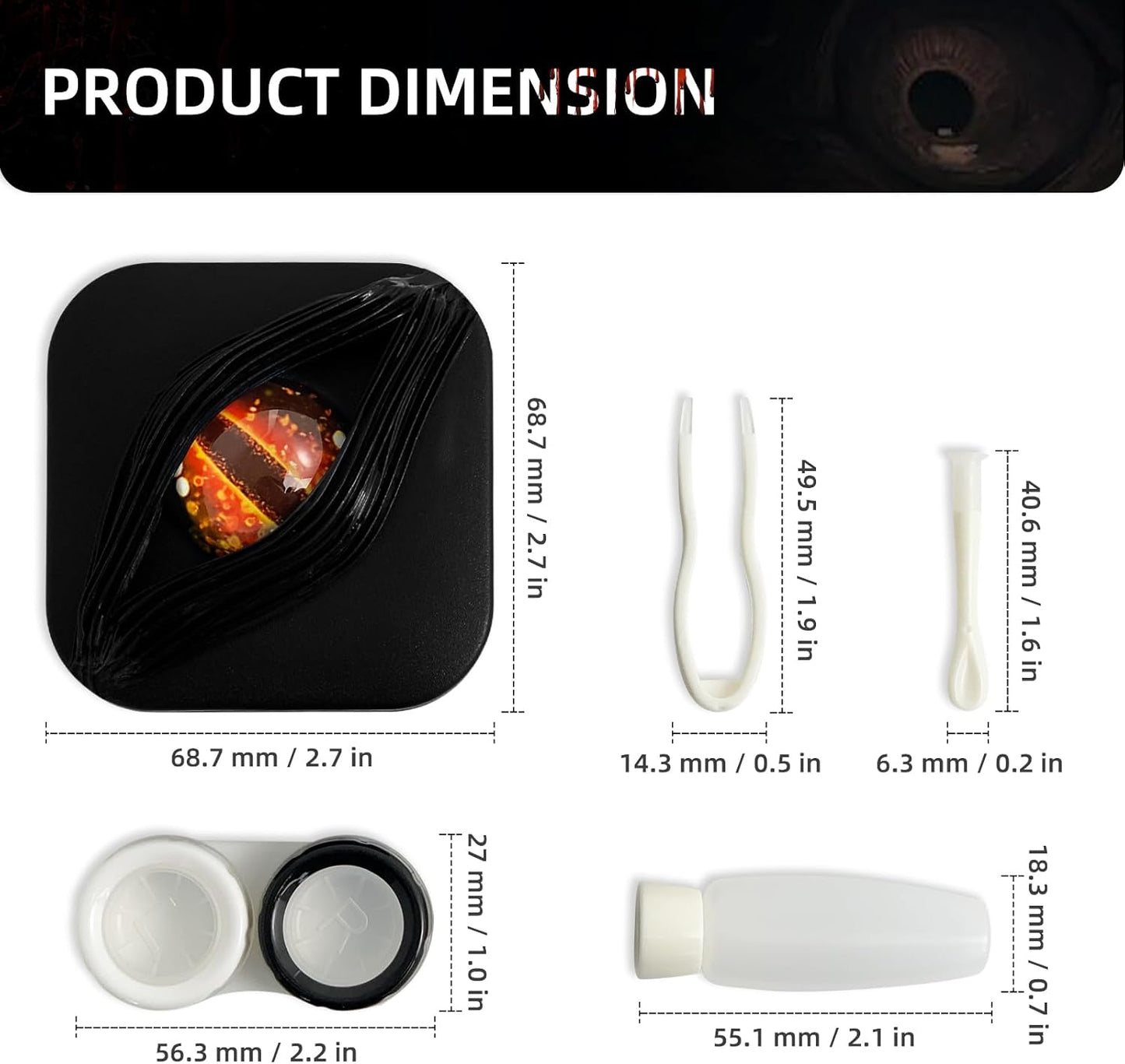 UpaClaire Contact Lens Removal Tool Silicone Suction Plunger