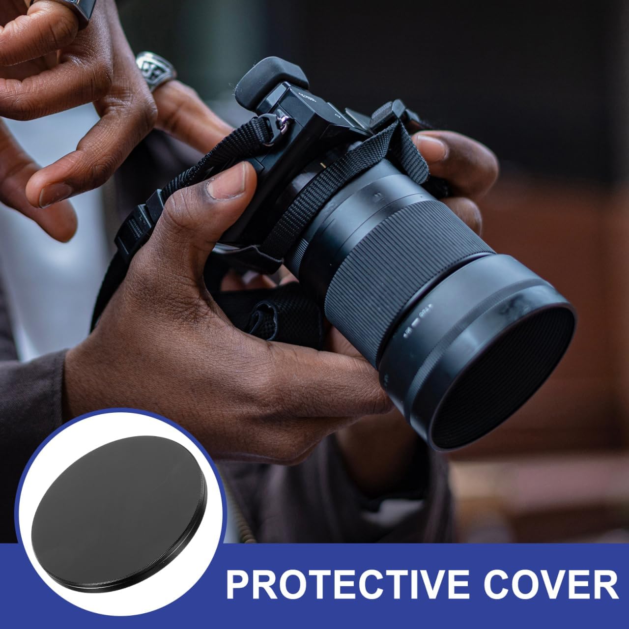 SOLUSTRE 77mm Camera Filter Protective Storage Case Lens Cover Box