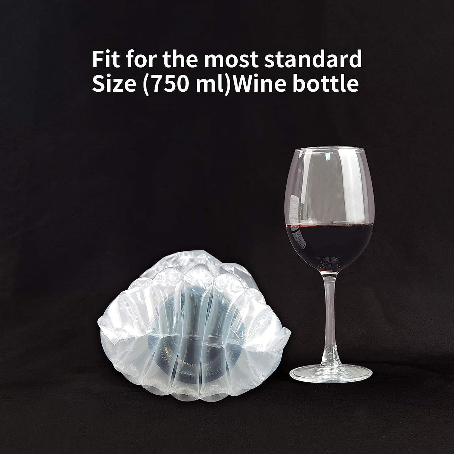 Conilly Wine Bottle Protector 10‑Pack w/ Inflator Pump – Reusable, 360° Protection