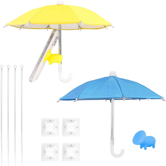 2x Phone Sun Shade Umbrella Anti-Glare Screen Protector Stand