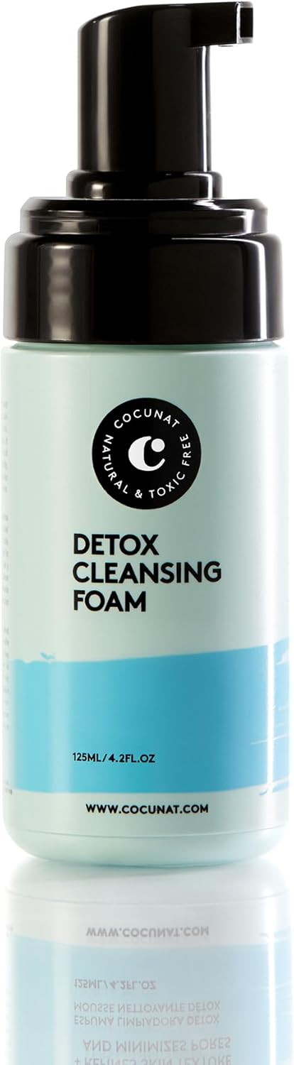 COCUNAT Detox Cleansing Foam 125 ml – Purifying Sulfate‑Free Cleanser for Oily Skin