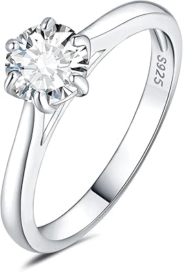 JewelryPalace 925 Sterling Silver CZ Engagement Promise Ring Women B0BXLZBD6S