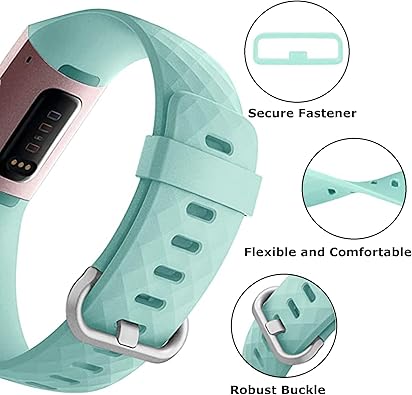 Fitbit Charge 4 3 Replacement Strap Adjustable Silicone Sport Band