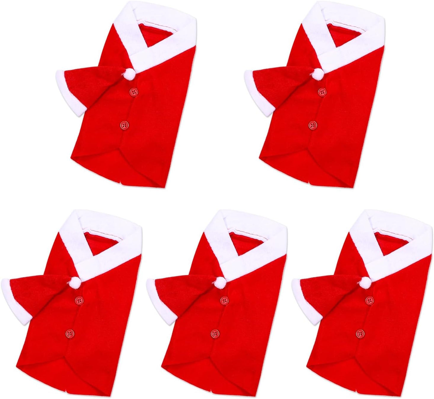 5 Pack Santa Wine Bottle Covers Christmas Table Decor Bottle Gift Bags B0DL9Z7TBC