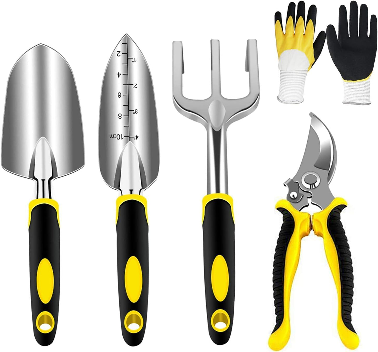 AGAKY 5‑Piece Gardening Tool Set with Gloves