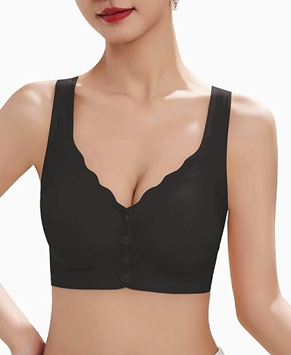 Wireless Post Surgery Bra 2pk Front Closure Seamless Support Comfort 3XL
