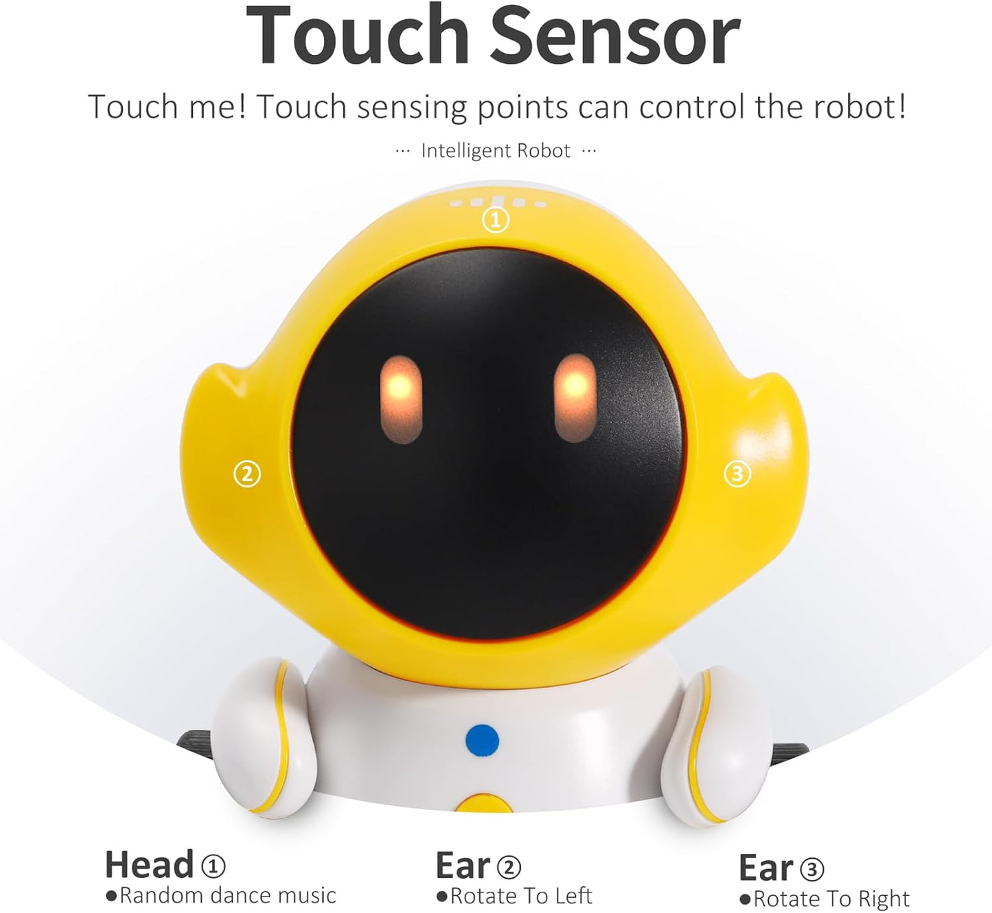 Interactive Robot Toy for Kids – Voice Control, Dance & Music (Rechargeable)