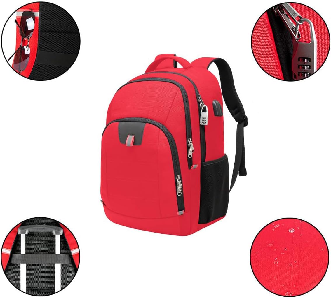 Della Gao Large Laptop Backpack with USB Charging Port