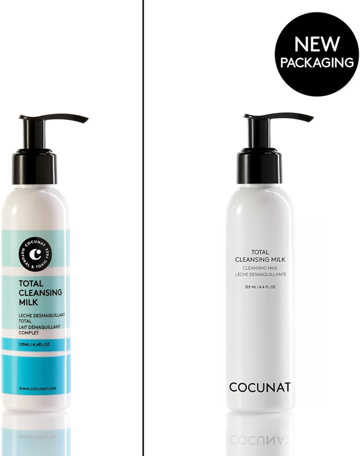 COCUNAT Cleansing Milk 125ml – Coconut Oil Make‑Up Remover (Silicone & Paraben Free)